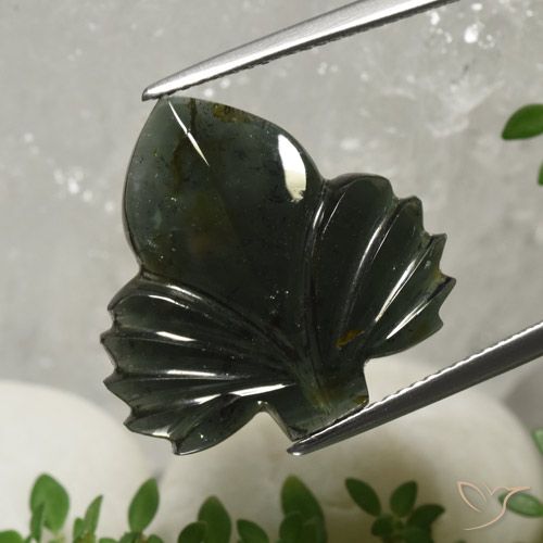 12.50ct Naturel Forêt verte Tourmaline, Fantaisie, Translucide