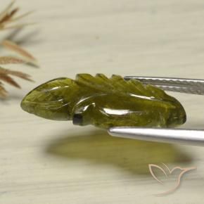 Tourmaline Vert chaud naturelle Fantaisie, 4.75 ct, Translucide
