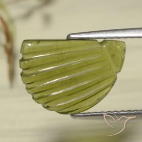 Tourmaline Vert forêt chaud naturelle Fantaisie, 3.33 ct, Translucide