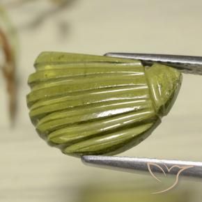 Tourmaline Vert forêt chaud naturelle Fantaisie, 3.33 ct, Translucide