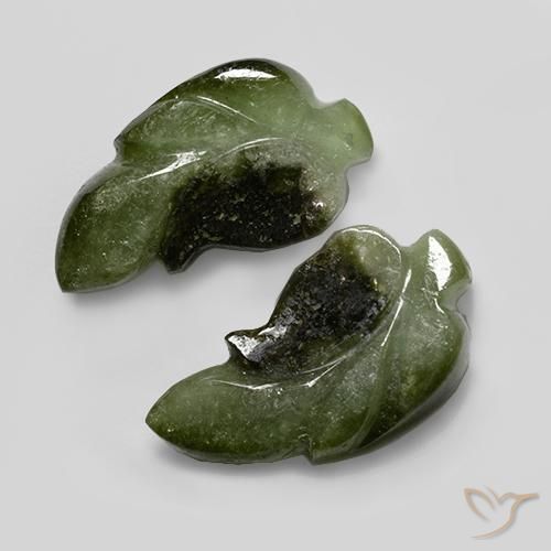 11.45ctw Naturel Vert foncé Tourmaline, Fantaisie, Translucide
