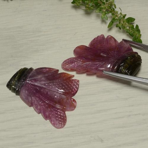 Shop natural 65.90ct Bicolore Tourmaline gems, Taille Fleur, from Mozambique at GemSelect. In stock, global shipping!
