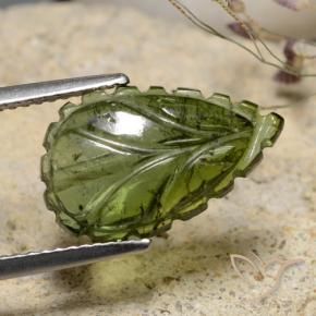 Tourmaline Vert terre naturelle Fantaisie, 4.80 ct, Translucide