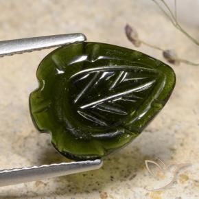 Tourmaline Vert foncé naturelle Fantaisie, 2.71 ct, Translucide