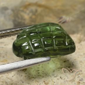 Tourmaline Forêt verte naturelle Fantaisie, 2.43 ct, Translucide