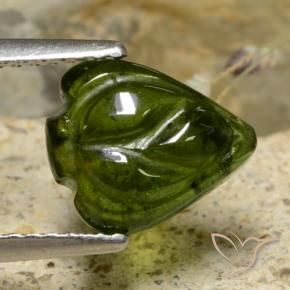 Tourmaline Forêt verte naturelle Taille Fleur, 2.01 ct, Translucide