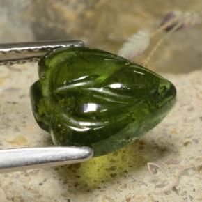 Tourmaline Forêt verte naturelle Taille Fleur, 2.01 ct, Translucide