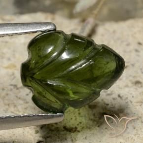 Tourmaline Forêt verte naturelle Taille Fleur, 2.29 ct, Translucide