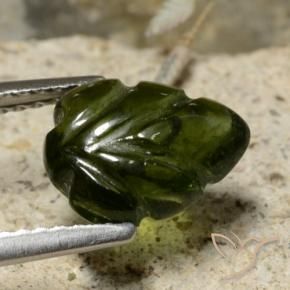 Tourmaline Forêt verte naturelle Taille Fleur, 2.29 ct, Translucide