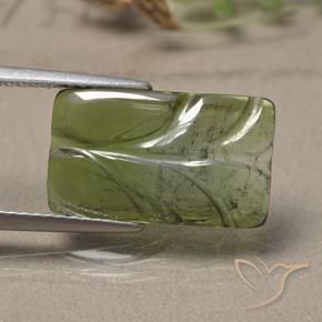 Tourmaline Vert clair naturelle Taille Fleur, 4.97 ct, Translucide