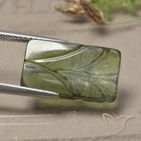 Tourmaline Vert clair naturelle Taille Fleur, 4.97 ct, Translucide