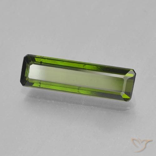 Tourmaline Forêt verte naturelle Octogone / coupe Émeraude, 1.41 ct, VVS-VS