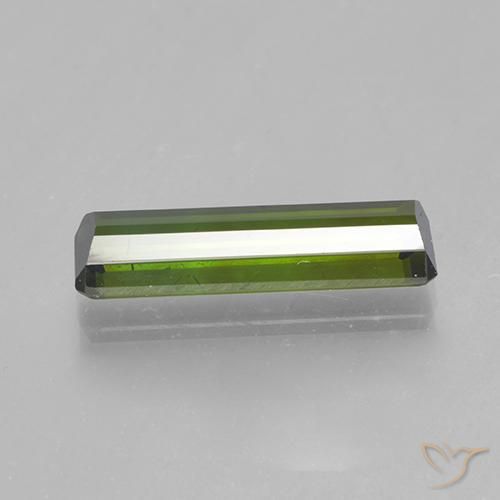 Tourmaline Forêt verte naturelle Octogone / coupe Émeraude, 1.41 ct, VVS-VS