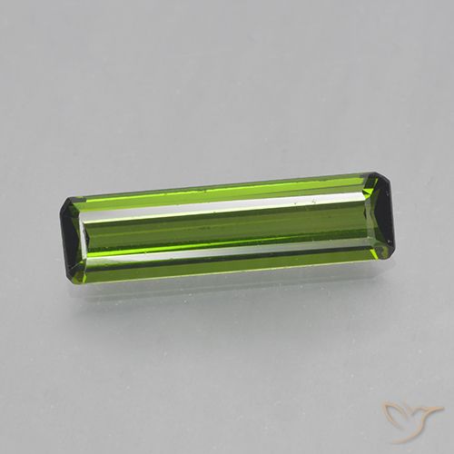 1.45ct Naturel Vert algues marines Tourmaline, Taille émeraude, VVS-VS