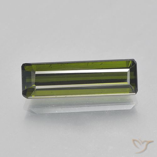 1.89ct Naturel Vert moyen Tourmaline, Taille émeraude, VVS-VS