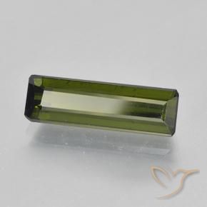 Tourmaline Vert moyen naturelle Octogone / coupe Émeraude, 1.89 ct, VVS-VS