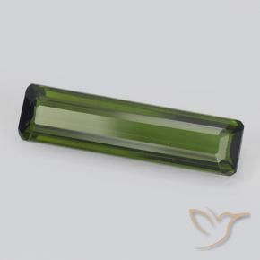 Tourmaline Forêt verte naturelle Octogone / coupe Émeraude, 1.39 ct, VVS