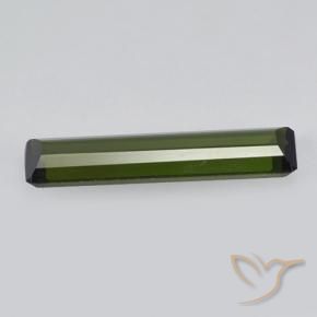 Tourmaline Forêt verte naturelle Octogone / coupe Émeraude, 1.39 ct, VVS