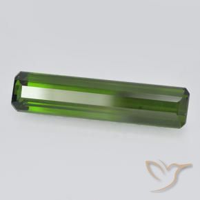 Tourmaline Vert foncé naturelle Octogone / coupe Émeraude, 2.87 ct, VVS-VS