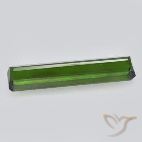 Tourmaline Vert foncé naturelle Octogone / coupe Émeraude, 2.87 ct, VVS-VS