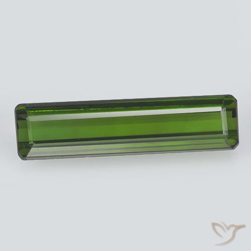 2.07ct Naturel Vert foncé Tourmaline, Taille émeraude, VVS-VS
