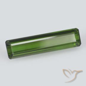 Tourmaline Vert foncé naturelle Octogone / coupe Émeraude, 2.07 ct, VVS-VS