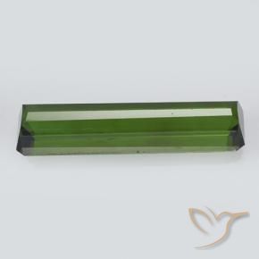 Tourmaline Vert foncé naturelle Octogone / coupe Émeraude, 2.07 ct, VVS-VS