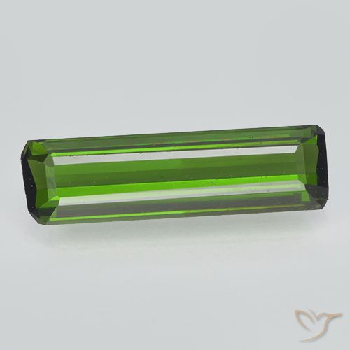 0.81ct Naturel Vert foncé Tourmaline, Taille émeraude, VVS-VS