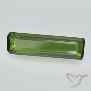 Tourmaline Vert foncé naturelle Octogone / coupe Émeraude, 0.81 ct, VVS-VS