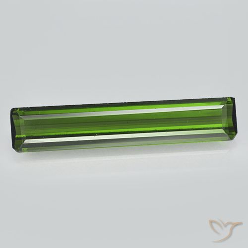 1.94ct Naturel Vert terreux Tourmaline, Taille émeraude, VVS-VS
