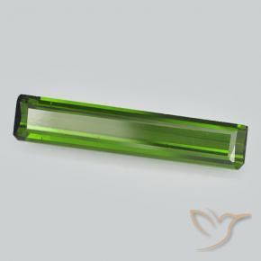 Tourmaline Vert terreux naturelle Octogone / coupe Émeraude, 1.94 ct, VVS-VS