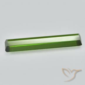 Tourmaline Vert terreux naturelle Octogone / coupe Émeraude, 1.94 ct, VVS-VS