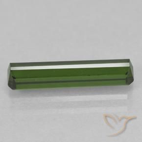 Tourmaline Vert foncé naturelle Octogone / coupe Émeraude, 1.62 ct, VVS