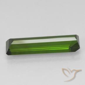 Tourmaline Vert foncé naturelle Octogone / coupe Émeraude, 2.37 ct, VVS