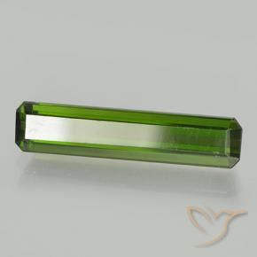 Tourmaline Vert foncé naturelle Octogone / coupe Émeraude, 2.02 ct, VVS-VS