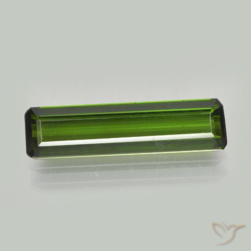 2.16ct Naturel Vert foncé Tourmaline, Taille émeraude, VVS-VS