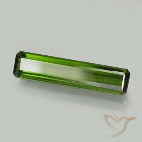 Tourmaline Vert terreux naturelle Octogone / coupe Émeraude, 2.22 ct, VVS-VS