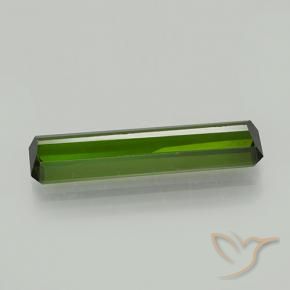 Tourmaline Vert terreux naturelle Octogone / coupe Émeraude, 2.22 ct, VVS-VS