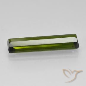 Tourmaline Vert foncé naturelle Octogone / coupe Émeraude, 1.59 ct, VS