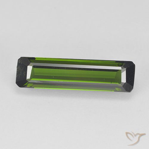 1.57ct Naturel Vert algues marines Tourmaline, Taille émeraude, VVS-VS