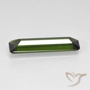 Tourmaline Vert algues marines naturelle Octogone / coupe Émeraude, 1.57 ct, VVS-VS