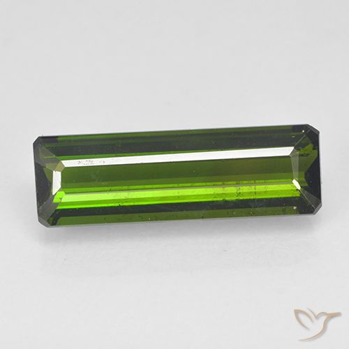 Tourmaline Vert algues marines naturelle Octogone / coupe Émeraude, 2.71 ct, VVS-VS