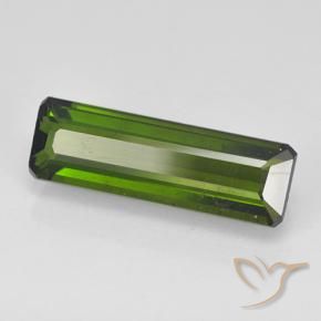Tourmaline Vert algues marines naturelle Octogone / coupe Émeraude, 2.71 ct, VVS-VS