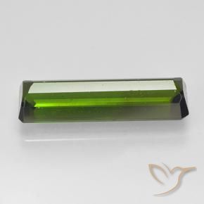 Tourmaline Vert algues marines naturelle Octogone / coupe Émeraude, 2.71 ct, VVS-VS