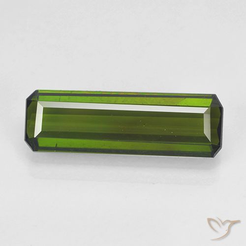 2.18ct Naturel Vert algues marines Tourmaline, Taille émeraude, VVS-VS