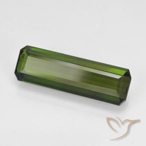 Tourmaline Vert algues marines naturelle Octogone / coupe Émeraude, 2.18 ct, VVS-VS