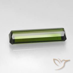 Tourmaline Vert algues marines naturelle Octogone / coupe Émeraude, 2.18 ct, VVS-VS