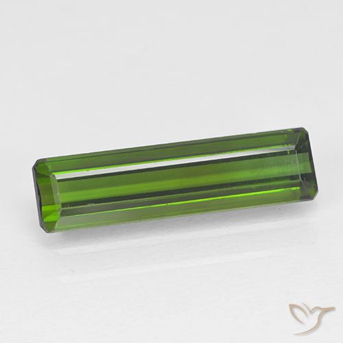 1.68ct Naturel Vert foncé Tourmaline, Taille émeraude, VVS-VS