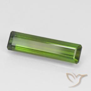 Tourmaline Vert foncé naturelle Octogone / coupe Émeraude, 1.68 ct, VVS-VS