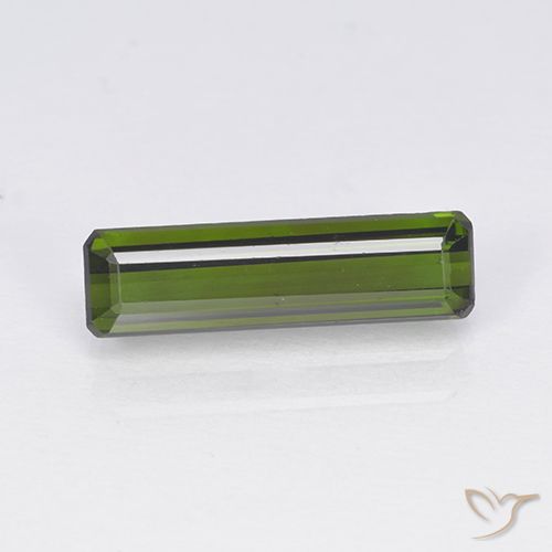 1.63ct Naturel Vert foncé Tourmaline, Taille émeraude, VVS